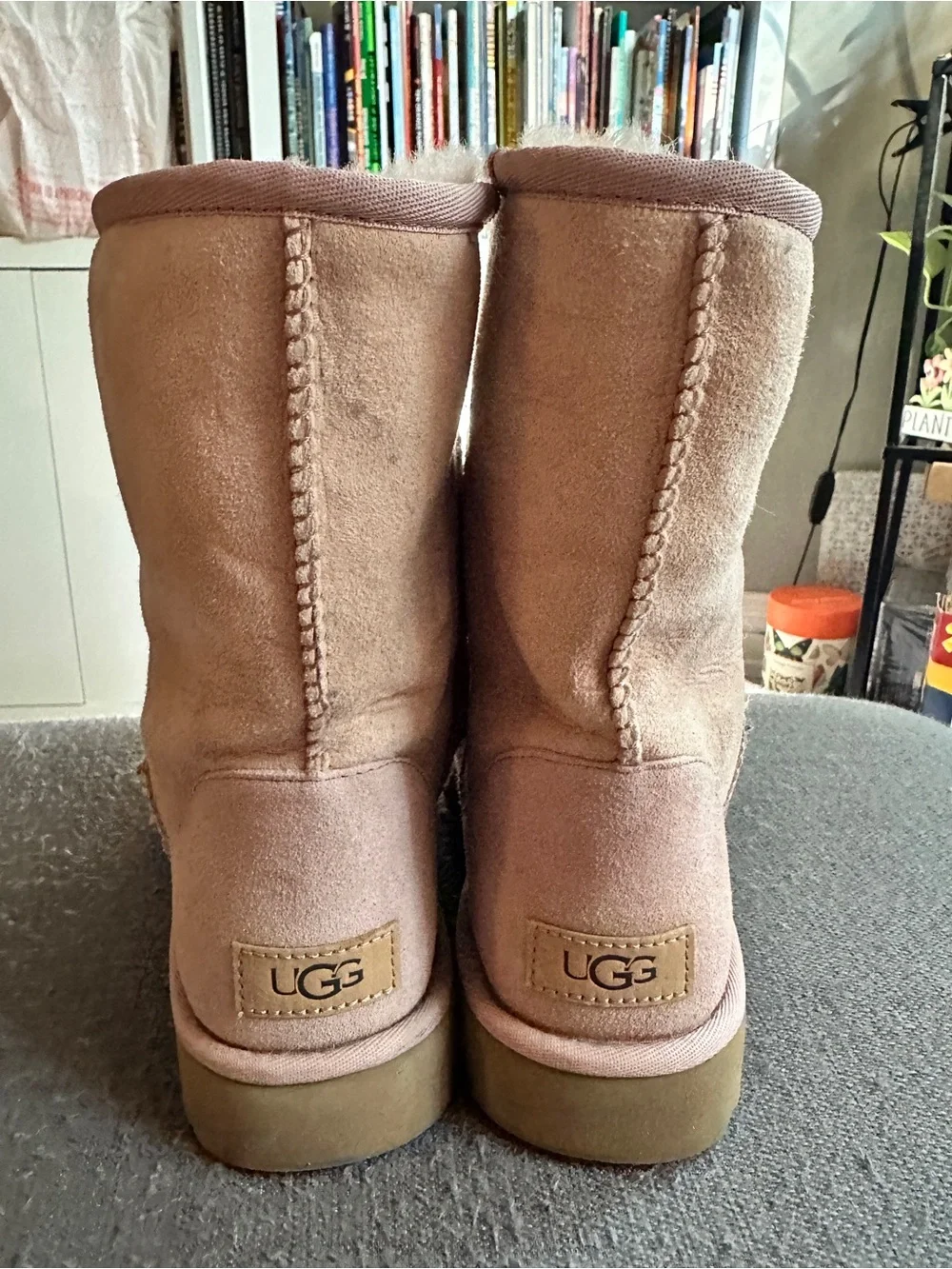 Classic Cozy tall Ugg Suede Boots - Dusty Pink